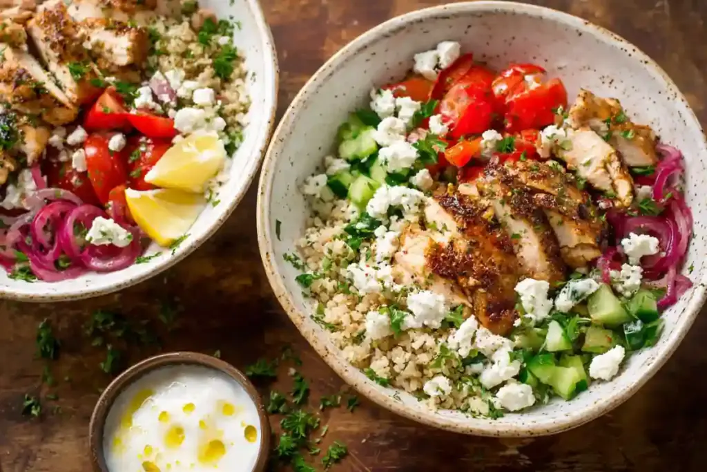 Greek Chicken Bowls