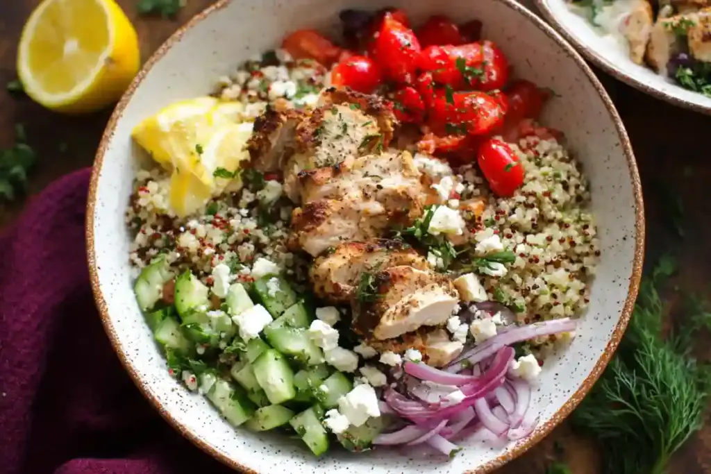 Greek Chicken Bowls