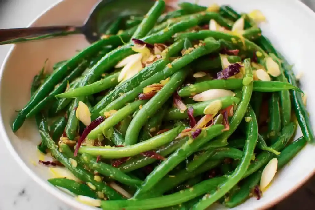 Green Bean Salad with Goat Cheese and Nuts