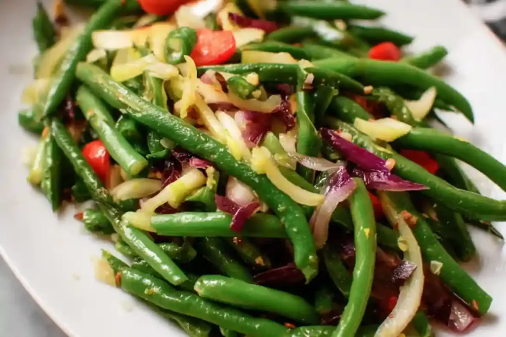 Green Bean Salad with Goat Cheese and Nuts