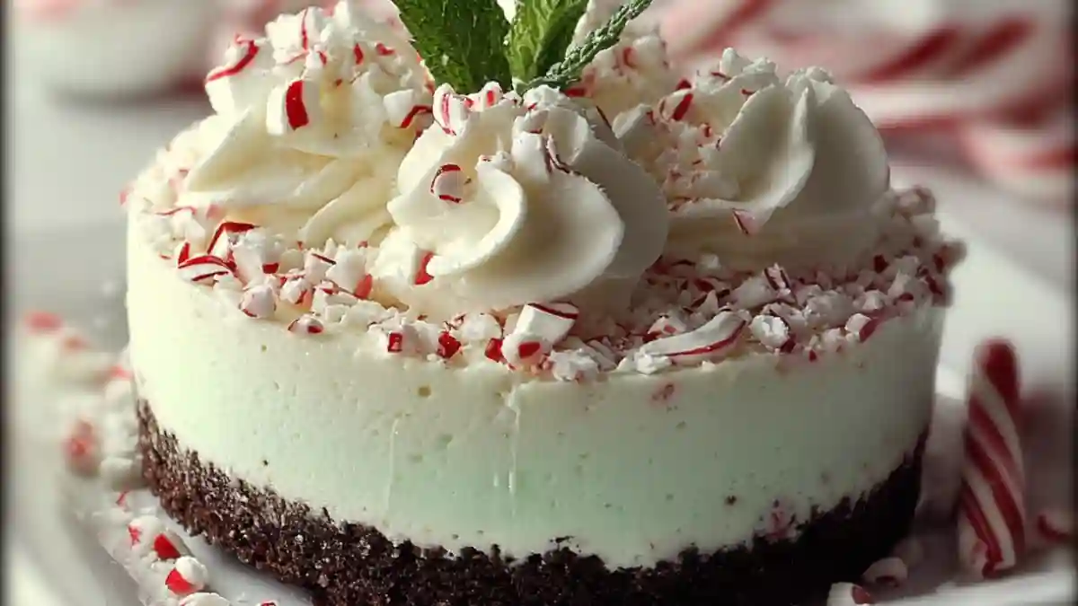 No-Bake Peppermint Cheesecake