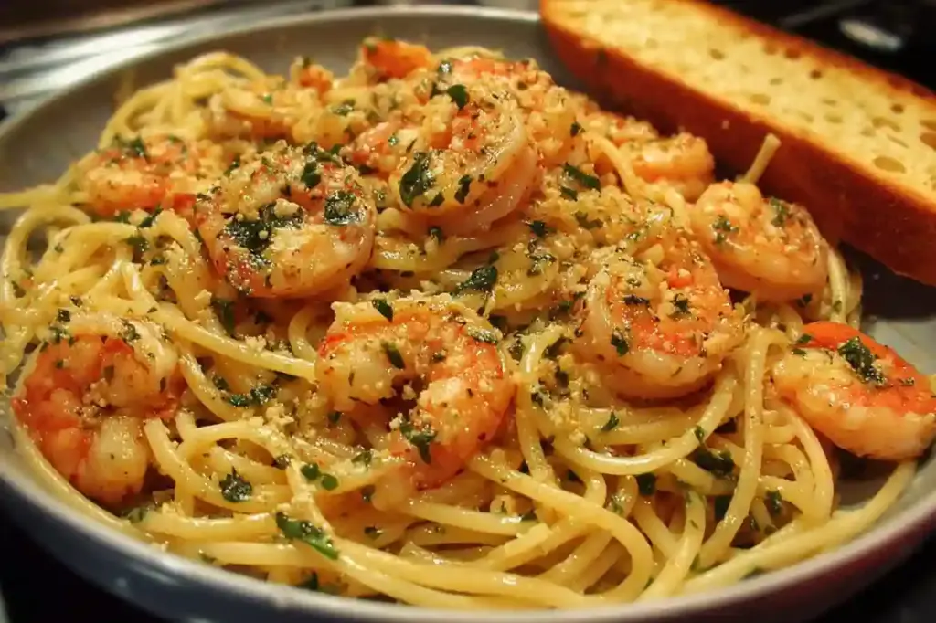One-Pot Garlic Butter Shrimp Pasta