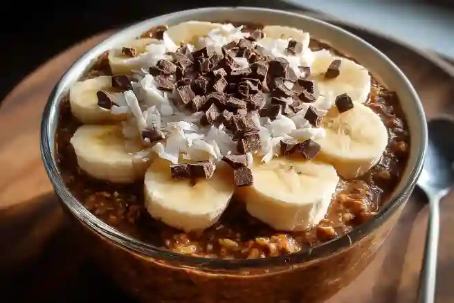 Overnight Chocolate Banana Oats