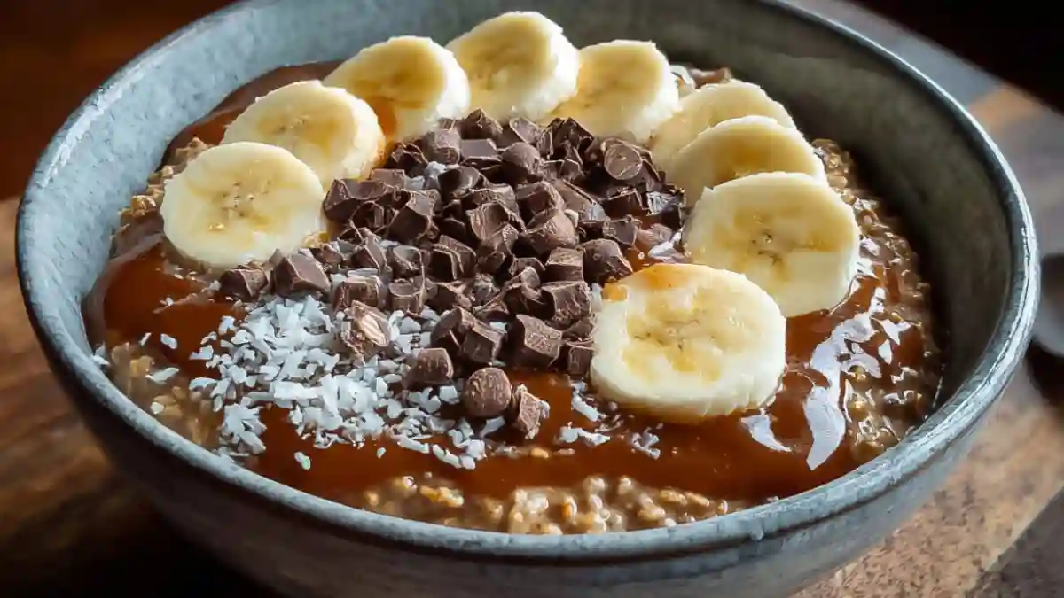 Overnight Chocolate Banana Oats