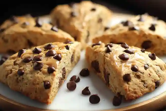 Peanut Butter Chocolate Chip Scones