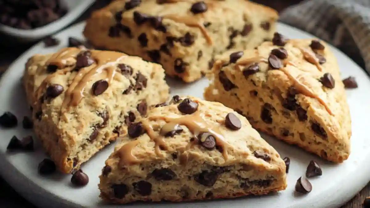 Peanut Butter Chocolate Chip Scones