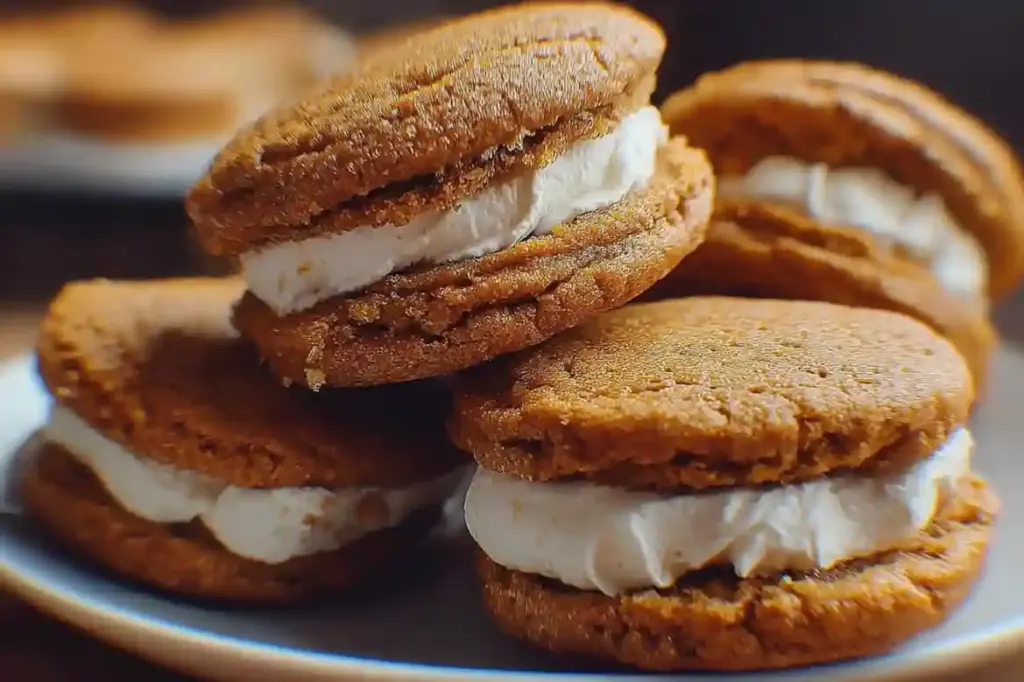 Pumpkin Spice Cookie Sandwiches
