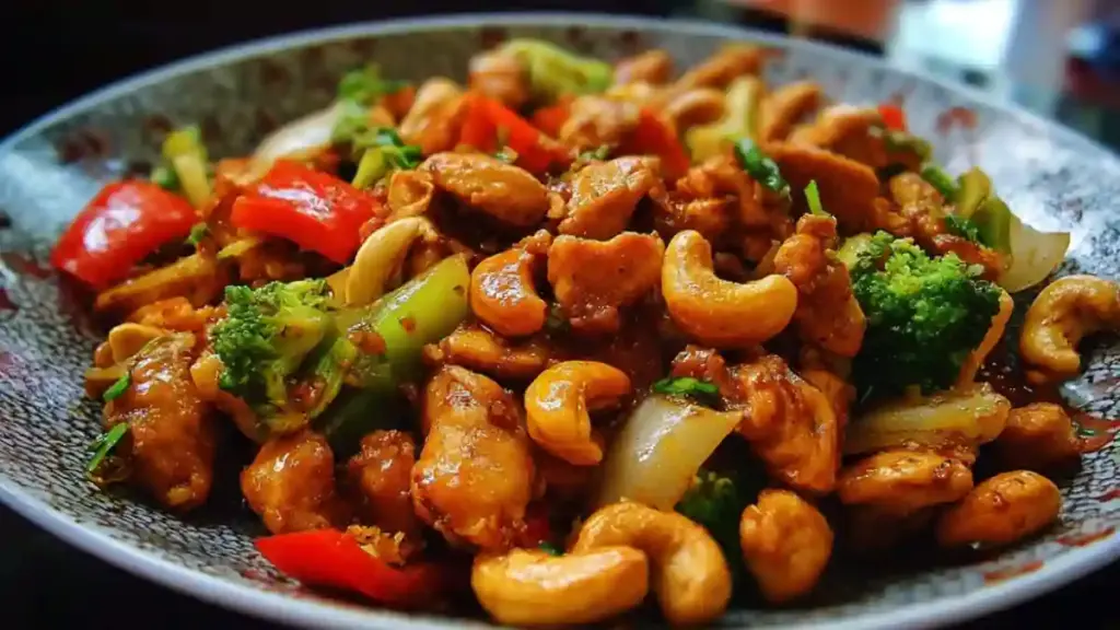 Quick Chicken Stir-Fry with cashews