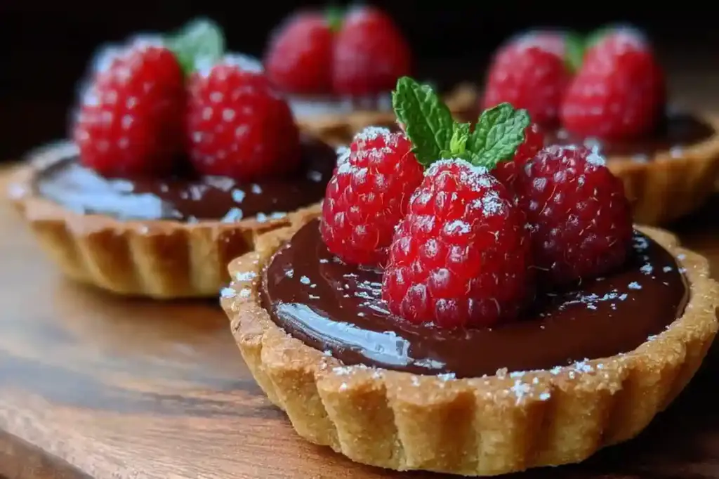 Raspberry Chocolate Tartlets