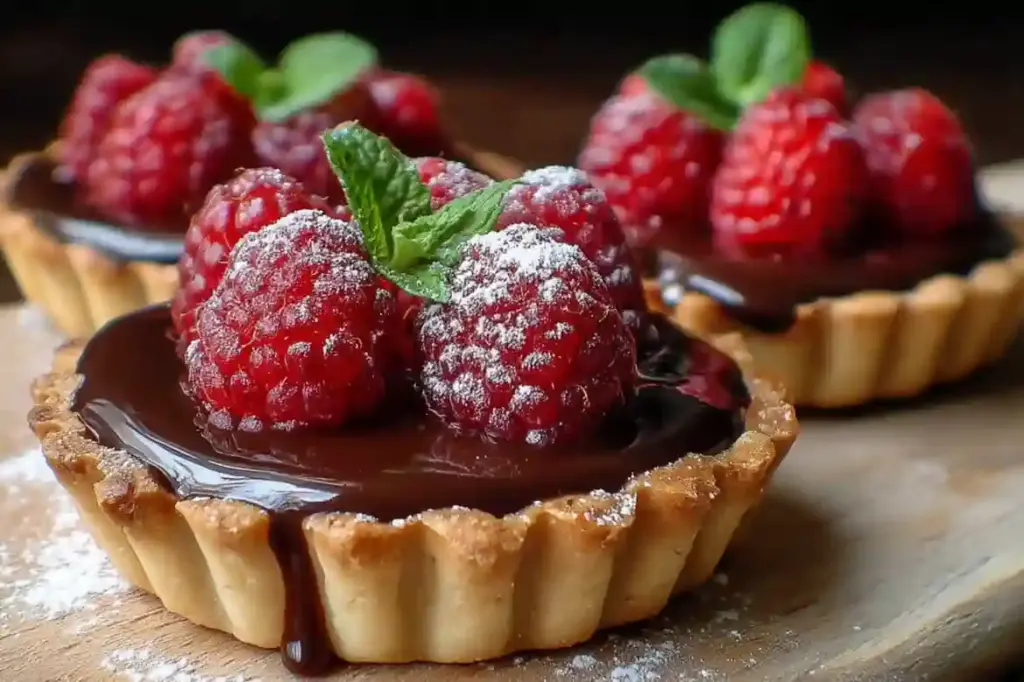 Raspberry Chocolate Tartlets
