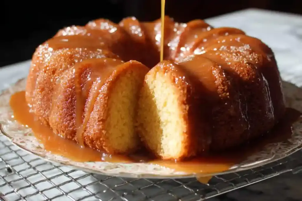 Salted Caramel Kentucky Butter Cake