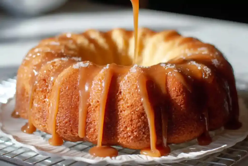 Salted Caramel Kentucky Butter Cake