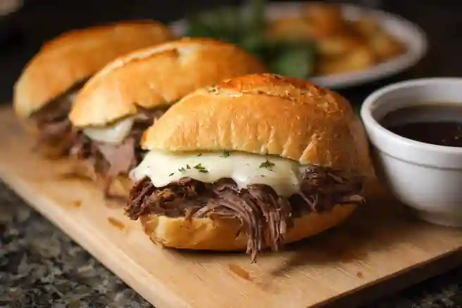 Slow Cooker French Dip Sandwiches