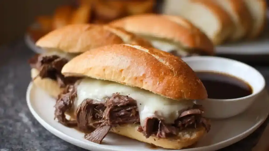 Slow Cooker French Dip Sandwiches