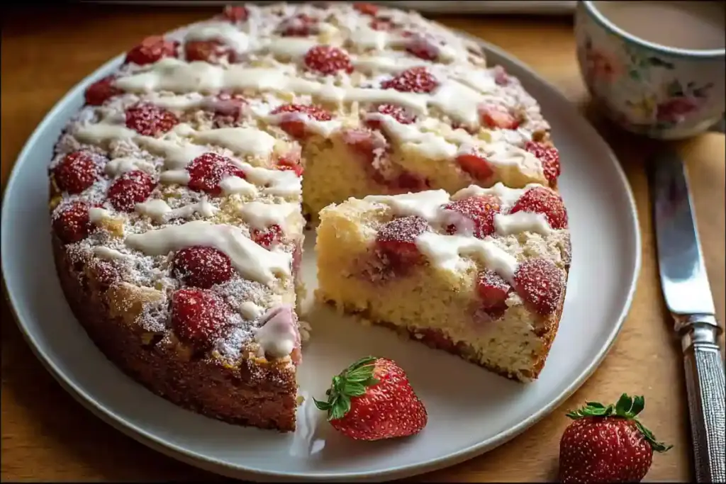 Strawberries and Cream Coffee Cake