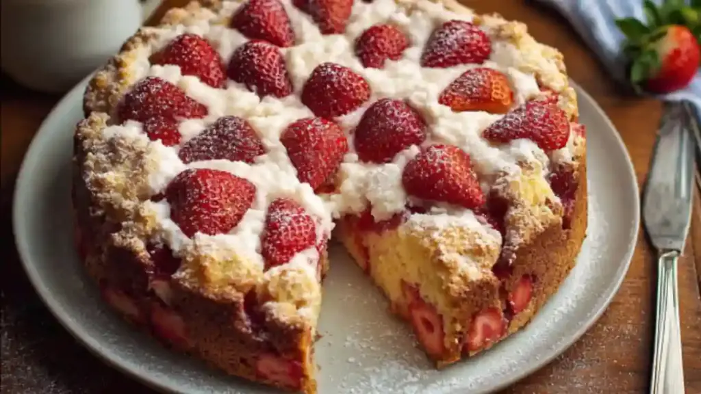 Strawberries and Cream Coffee Cake