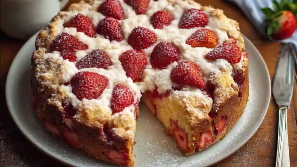 Strawberries and Cream Coffee Cake
