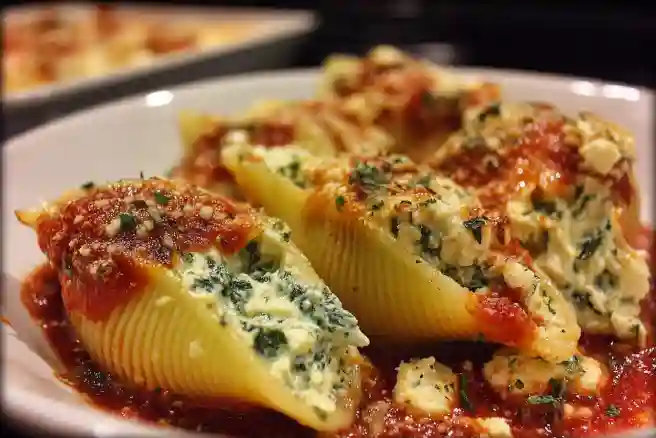 Vegetarian Spinach & Ricotta Stuffed Shells