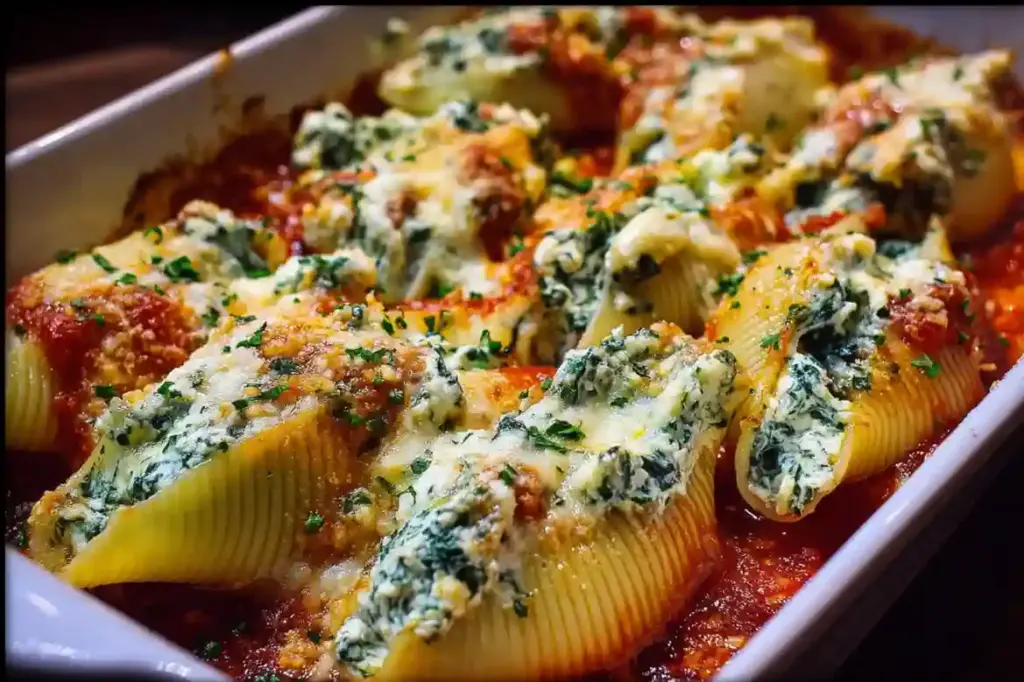 Vegetarian Spinach & Ricotta Stuffed Shells