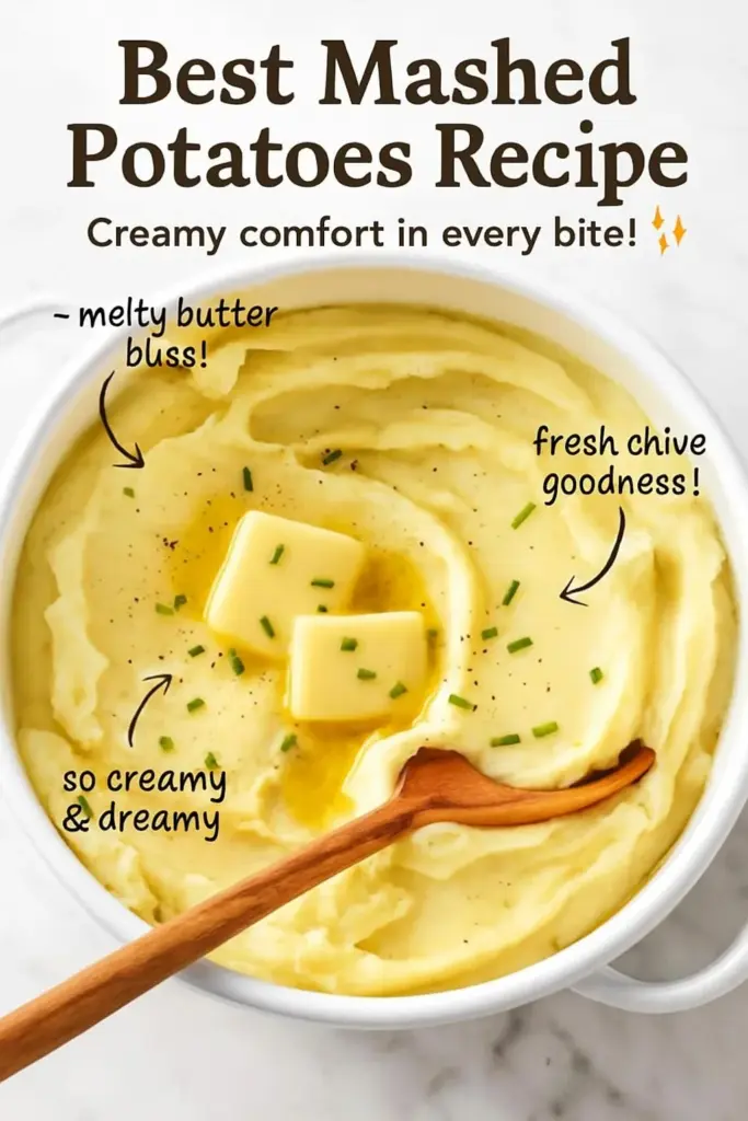 Creamy garlic mashed potatoes, smooth and flavorful side dish