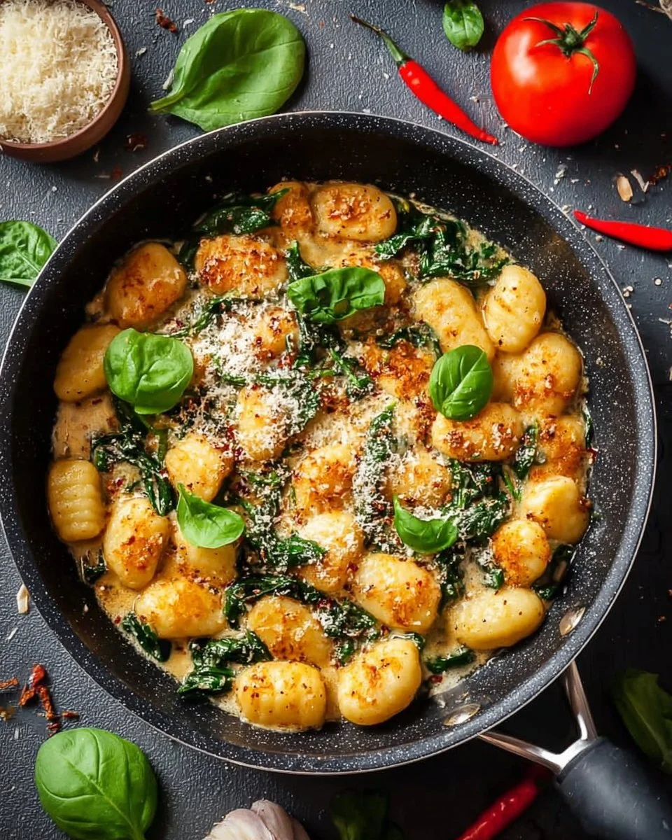 30-Minute Garlic Chicken Gnocchi Skillet