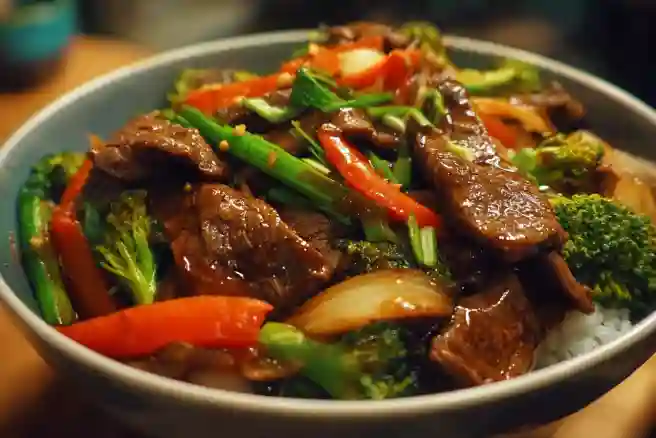 Beef and Vegetable Stir-Fry Bowl