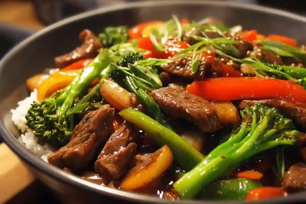 Beef and Vegetable Stir-Fry Bowl