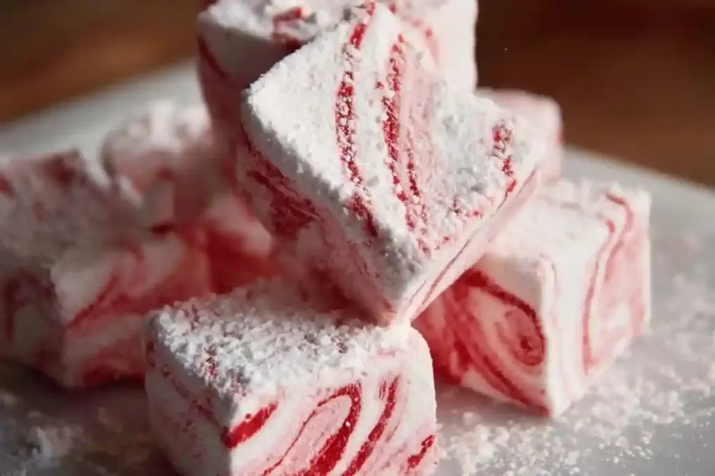 Candy Cane Marshmallows