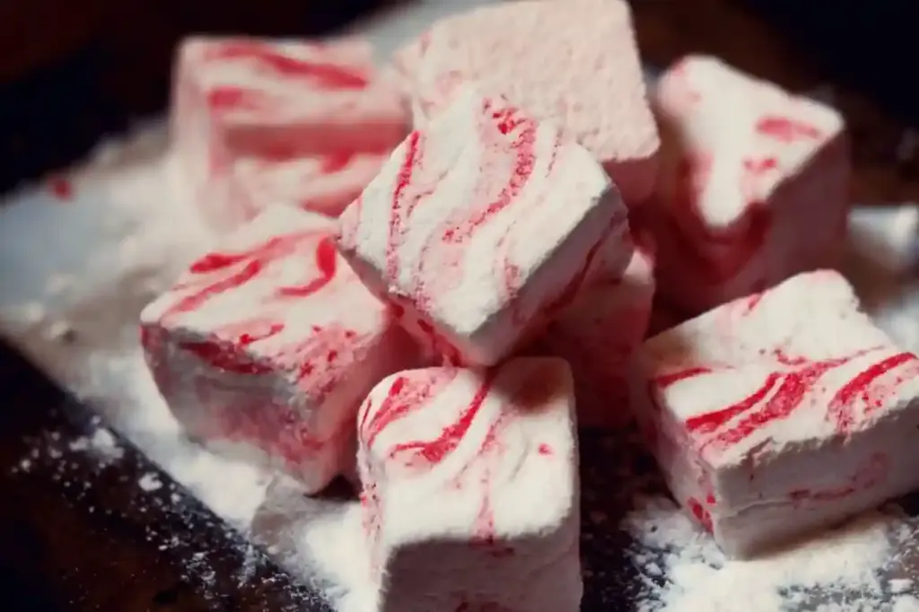 Candy Cane Marshmallows