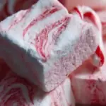 Delicious Candy Cane Marshmallows in festive holiday colors