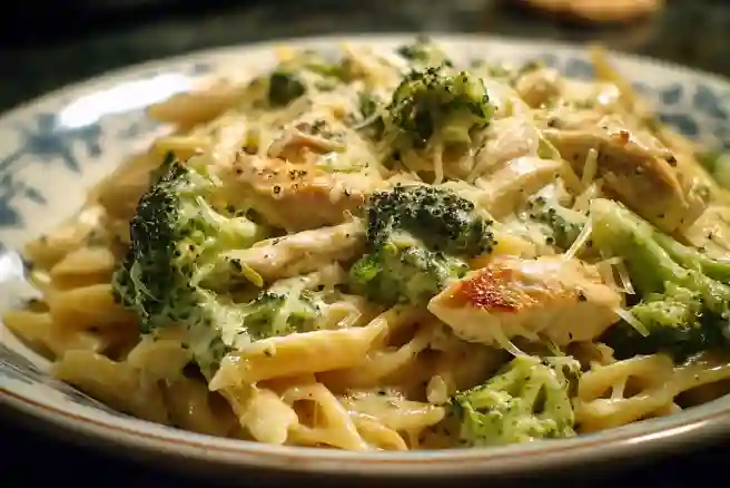 Cheesy Broccoli and Chicken Pasta