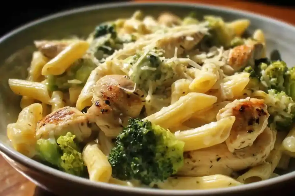 Cheesy Broccoli and Chicken Pasta