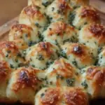 Cheesy Christmas Tree Bread garnished with herbs and cheese, festive treat