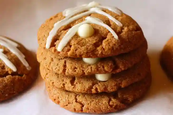 Chewy Maple Cinnamon Cookies with White Chocolate