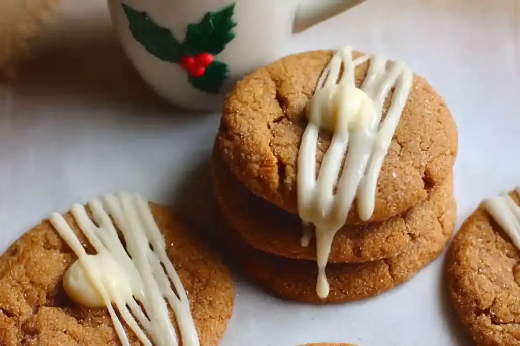Chewy Maple Cinnamon Cookies with White Chocolate