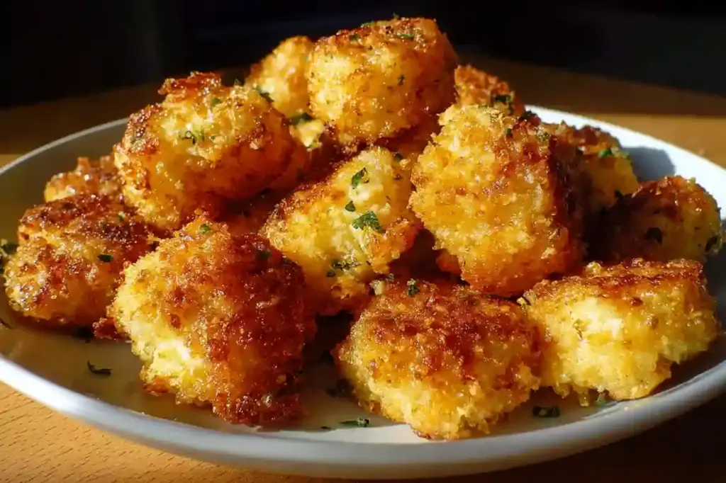 Crispy Cauliflower Cheese Nuggets