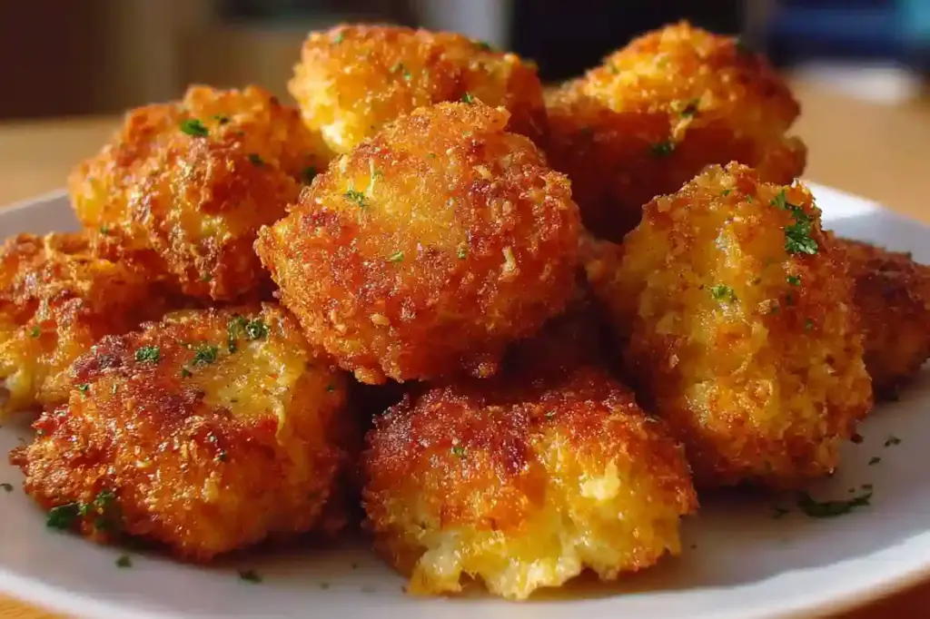 Crispy Cauliflower Cheese Nuggets
