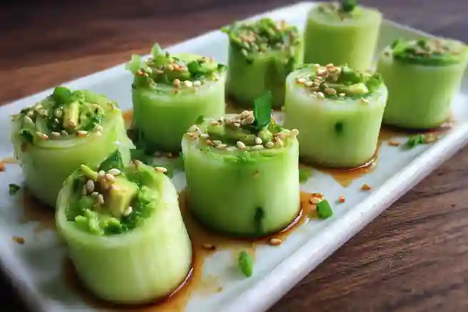 Cucumber Avocado Rolls
