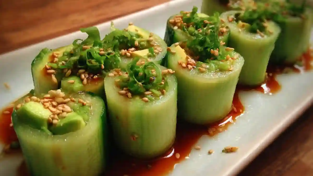 Cucumber Avocado Rolls