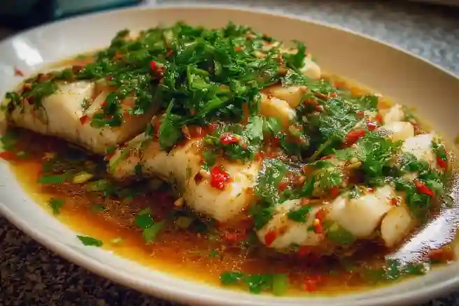 Easy Microwave Steamed Fish