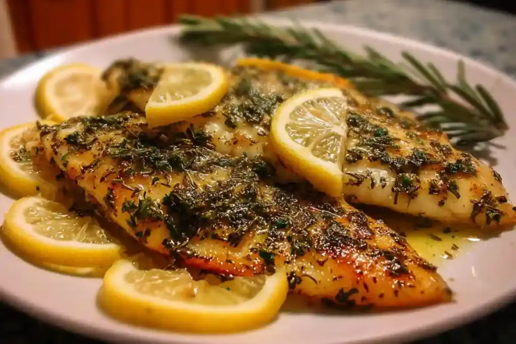 Fast Lemon Herb Tilapia