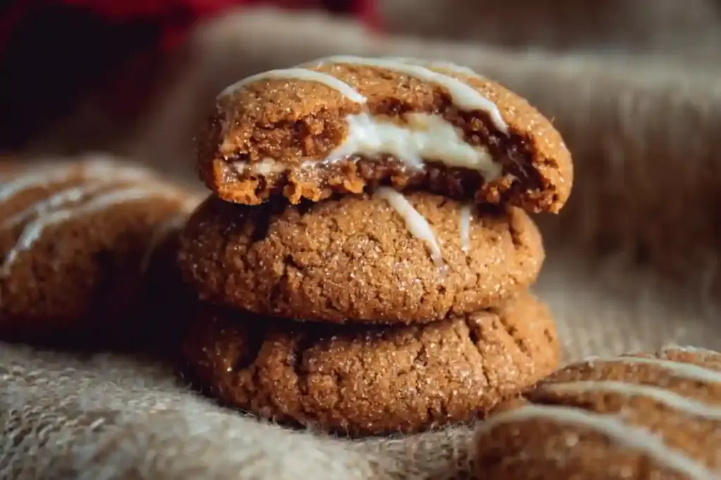 Gingerbread Cheesecake Cookies