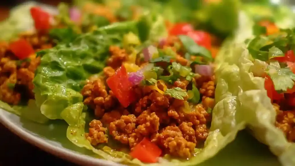 Healthy Turkey Taco Lettuce Wraps