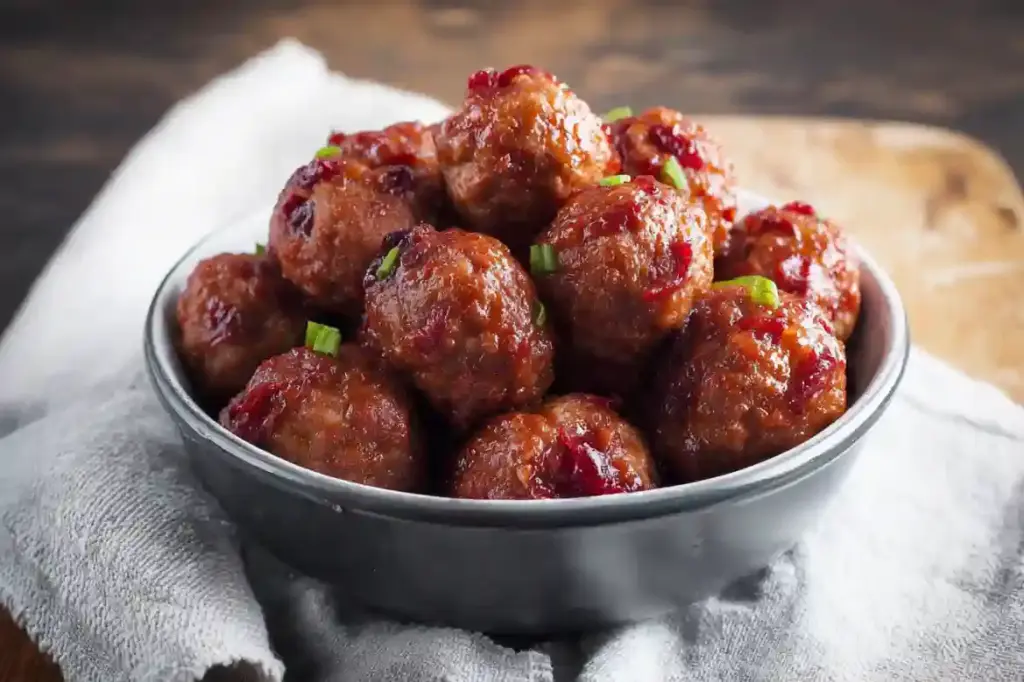 Quick Cranberry Meatballs