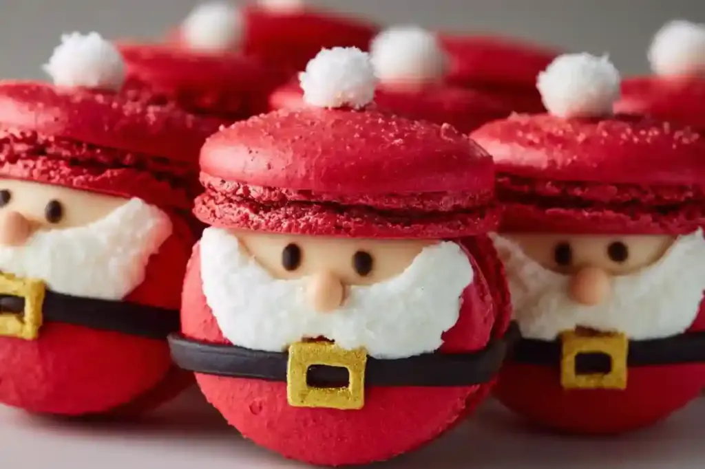 Delightful Santa Claus Macarons
