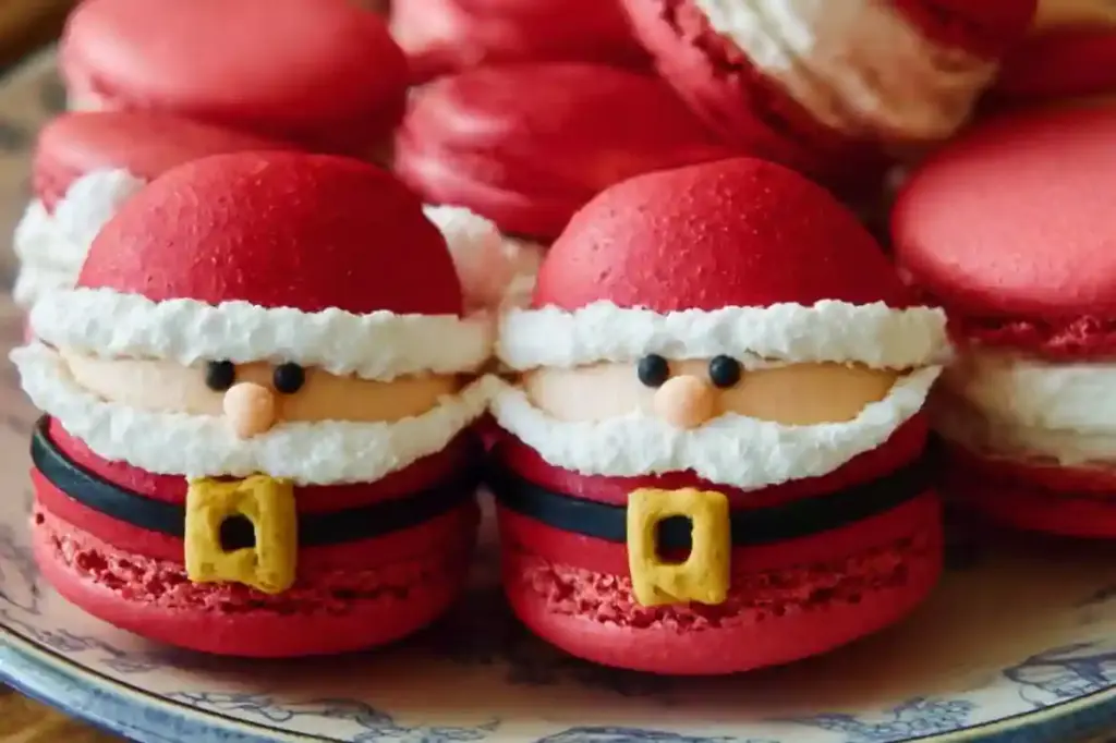 Delightful Santa Claus Macarons