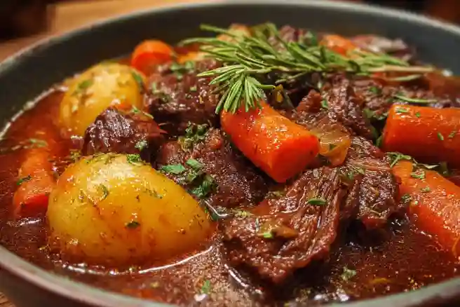 Slow-Cooked Beef and Carrot Stew