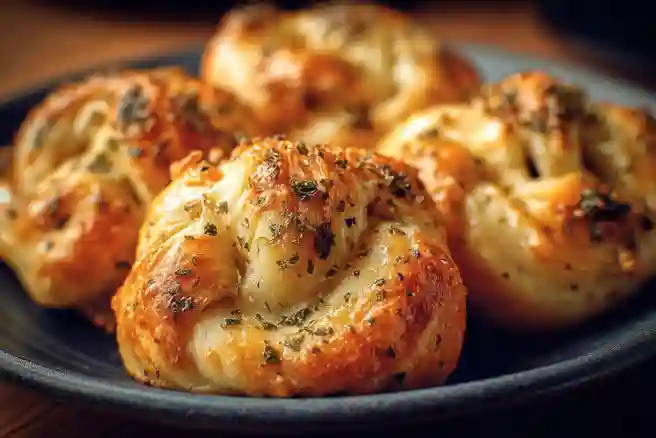 Spooky Garlic Knots