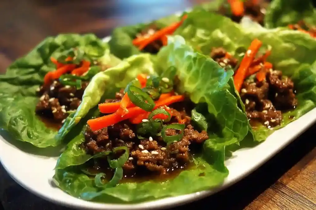 Teriyaki Beef Lettuce Wraps