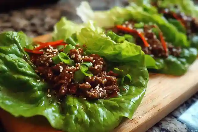Teriyaki Beef Lettuce Wraps